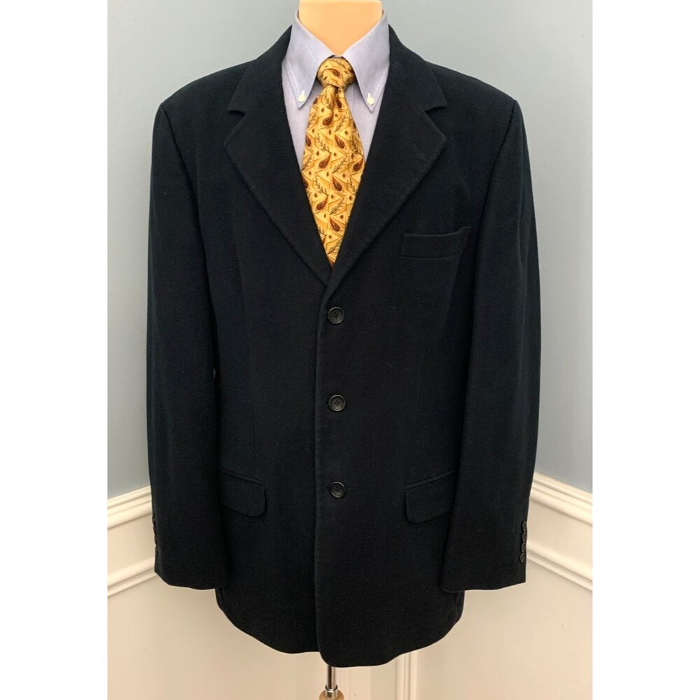 Banana Republic Blazer Mens 42L Cotton Flannel Dress Casual Jacket Sportcoat